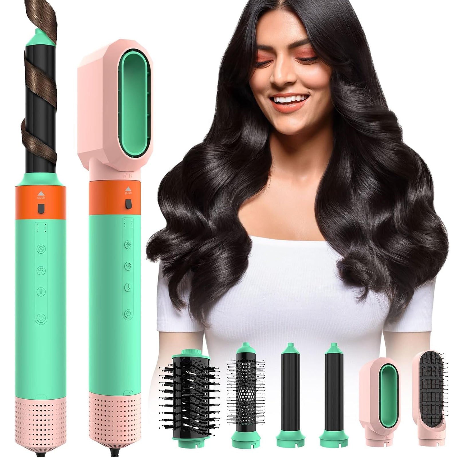 6 in 1 Hair Dryer Brush With Professional Air Hair Styler Kit