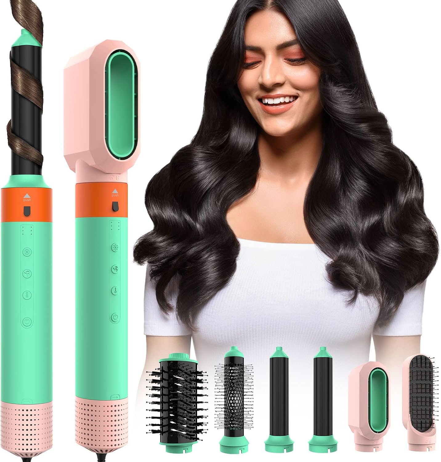 6 in 1 Hair Dryer Brush With Professional Air Hair Styler Kit