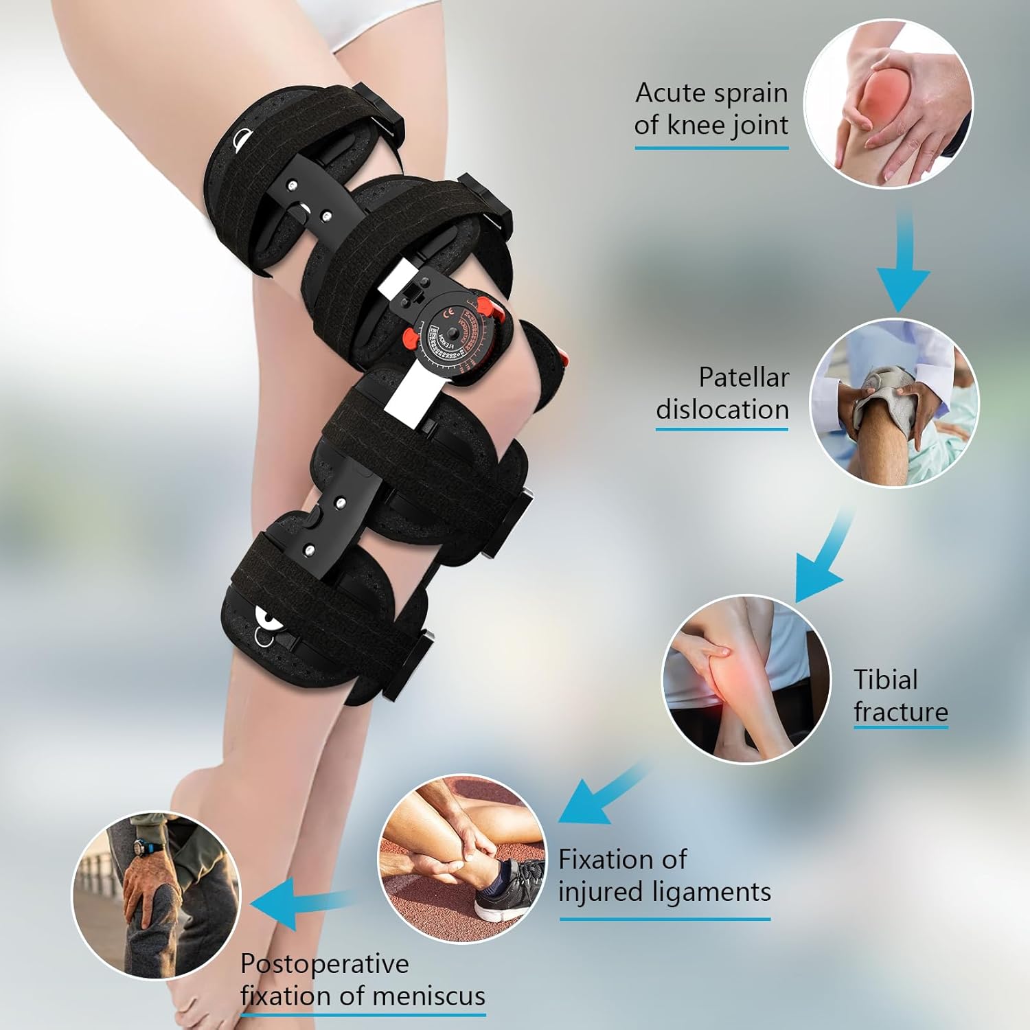 KTS Hinged Knee Brace for Arthritis Pain