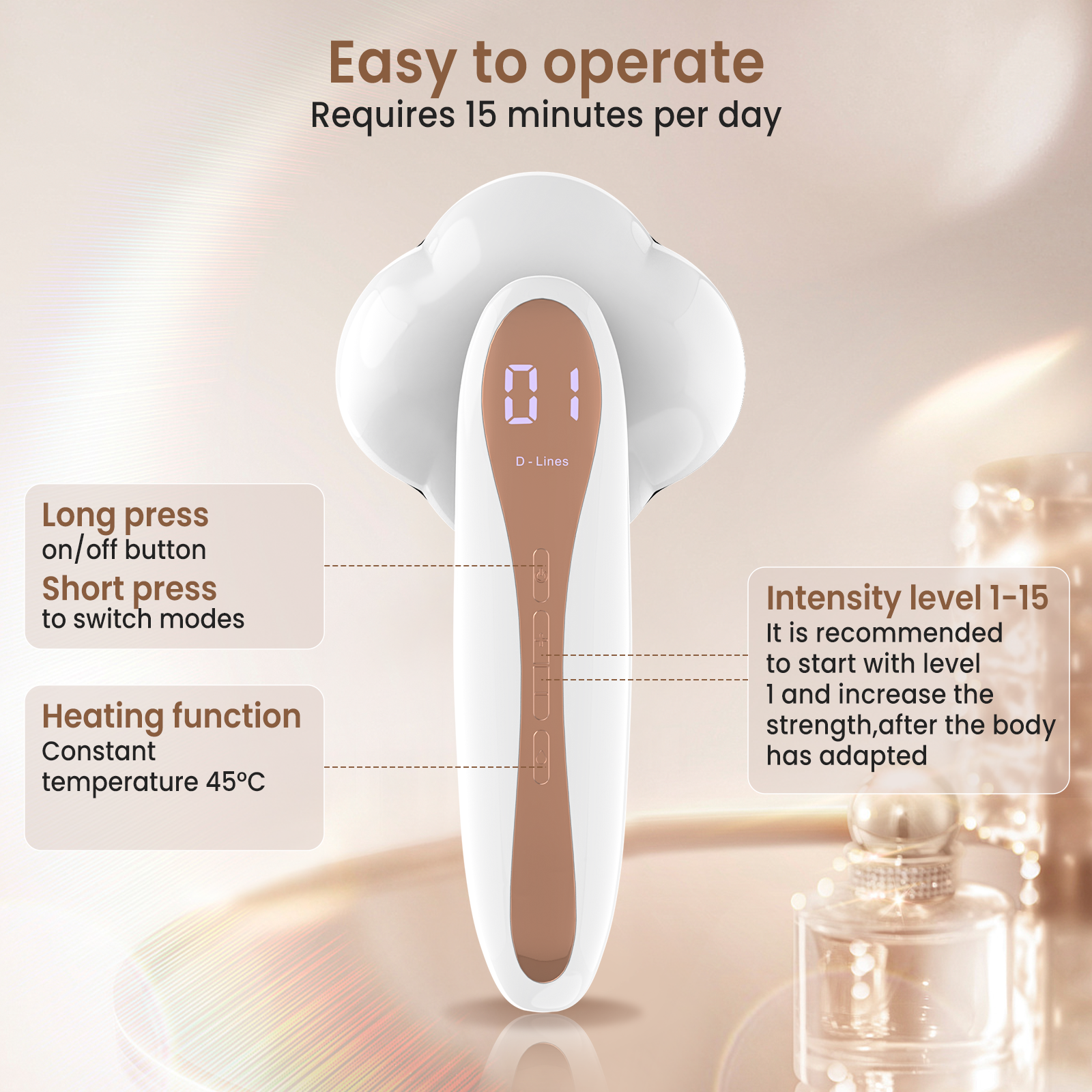 EMS Handheld Laser Electric Cellulite Beauty Device